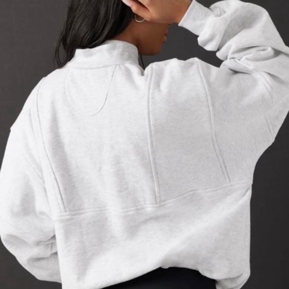 JOAH BROWN RETRO HALF ZIP SAHARA FRENCH TERRY SWEATSHIRT - Picture 2 of 13